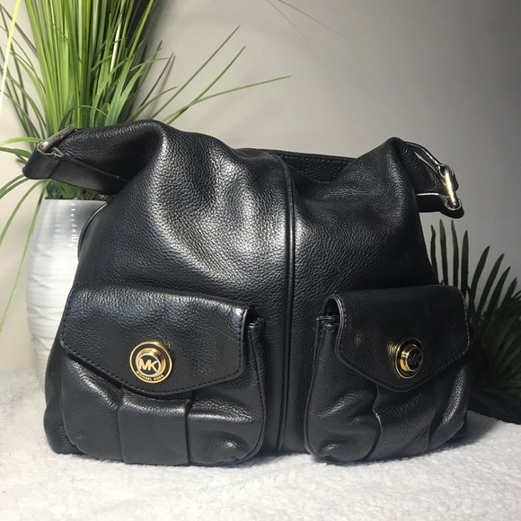 Hobo Michael Kors Satchel Leather Shoulder Bag - Picture 3 of 8